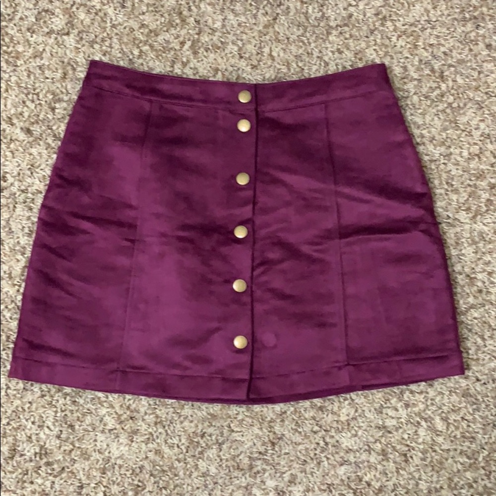 Dark purple skirt